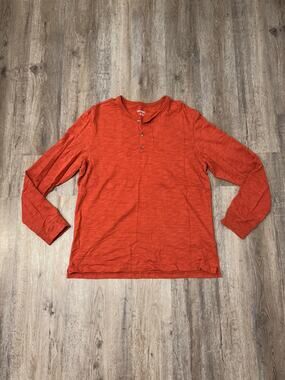 UNTUCKit Men's Yannik Button Henley Long Sleeve Shirt Size Large